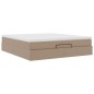 vidaXL Struttura Letto Pouf con Materasso 180x200 cm Similpelle vidaXL Struttura Letto Pouf con Materasso 180x200 cm Similpelle