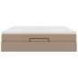 vidaXL Struttura Letto Pouf con Materasso 180x200 cm Similpelle vidaXL Struttura Letto Pouf con Materasso 180x200 cm Similpelle