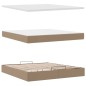 vidaXL Struttura Letto Pouf con Materasso 180x200 cm Similpelle vidaXL Struttura Letto Pouf con Materasso 180x200 cm Similpelle
