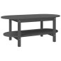 Tavolino da Salotto Grigio 110x55x45 cm Legno Massello di Pino Tavolino da Salotto Grigio 110x55x45 cm Legno Massello di Pino