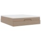 vidaXL Struttura Letto Pouf con Materasso 180x200 cm Similpelle vidaXL Struttura Letto Pouf con Materasso 180x200 cm Similpelle