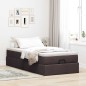 vidaXL Struttura Letto Pouf con Materasso 90x200 cm in Tessuto vidaXL Struttura Letto Pouf con Materasso 90x200 cm in Tessuto