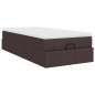 vidaXL Struttura Letto Pouf con Materasso 90x200 cm in Tessuto vidaXL Struttura Letto Pouf con Materasso 90x200 cm in Tessuto