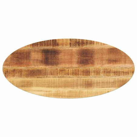 vidaXL Piano Tavolo 110x40x3,8 cm Ovale in Legno Massello di Mango