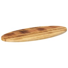 vidaXL Piano Tavolo 110x40x3,8 cm Ovale in Legno Massello di Mango