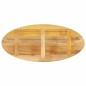 vidaXL Piano Tavolo 110x40x3,8 cm Ovale in Legno Massello di Mango vidaXL Piano Tavolo 110x40x3,8 cm Ovale in Legno Massello di Mango