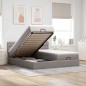 vidaXL Struttura Letto Pouf con Materassi Tortora 180x200cm in Tessuto vidaXL Struttura Letto Pouf con Materassi Tortora 180x200cm in Tessuto