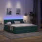 vidaXL Struttura Letto Pouf con Materassi 180x200 cm Velluto