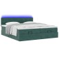 vidaXL Struttura Letto Pouf con Materassi 180x200 cm Velluto