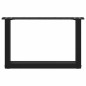 vidaXL Gambe Tavolino da Caffè a U 2 pz Nero 50x(30-31) cm in Acciaio vidaXL Gambe Tavolino da Caffè a U 2 pz Nero 50x(30-31) cm in Acciaio
