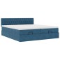 vidaXL Struttura Letto Pouf con Materassi 160x200 cm Velluto vidaXL Struttura Letto Pouf con Materassi 160x200 cm Velluto