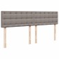 vidaXL Struttura Letto Pouf con Materasso Tortora 180x200cm in Tessuto vidaXL Struttura Letto Pouf con Materasso Tortora 180x200cm in Tessuto