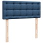 vidaXL Giroletto a Molle con Materasso Blu 120x190 cm in Tessuto