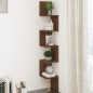 Mensola Angolare Rovere Marrone 20x20x127,5cm Legno Multistrato Mensola Angolare Rovere Marrone 20x20x127,5cm Legno Multistrato