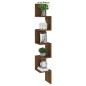 Mensola Angolare Rovere Marrone 20x20x127,5cm Legno Multistrato Mensola Angolare Rovere Marrone 20x20x127,5cm Legno Multistrato