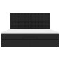 vidaXL Struttura Letto Pouf con Materasso Nero 180x200 cm Similpelle vidaXL Struttura Letto Pouf con Materasso Nero 180x200 cm Similpelle