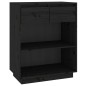 Mobile Consolle Nero 60x34x75 cm in Legno Massello di Pino Mobile Consolle Nero 60x34x75 cm in Legno Massello di Pino