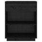 Mobile Consolle Nero 60x34x75 cm in Legno Massello di Pino Mobile Consolle Nero 60x34x75 cm in Legno Massello di Pino