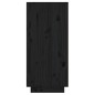 Mobile Consolle Nero 60x34x75 cm in Legno Massello di Pino Mobile Consolle Nero 60x34x75 cm in Legno Massello di Pino