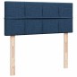 vidaXL Struttura Letto Pouf con Materasso Blu 120x190 cm in Tessuto vidaXL Struttura Letto Pouf con Materasso Blu 120x190 cm in Tessuto