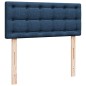 vidaXL Struttura Letto Pouf con Materasso Blu 120x190 cm in Tessuto vidaXL Struttura Letto Pouf con Materasso Blu 120x190 cm in Tessuto