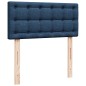 vidaXL Pouf Letto con Materasso e LED Blu 90x200 cm in Tessuto vidaXL Pouf Letto con Materasso e LED Blu 90x200 cm in Tessuto