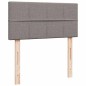 vidaXL Pouf Letto con Materasso Tortora 90x200 cm in Tessuto vidaXL Pouf Letto con Materasso Tortora 90x200 cm in Tessuto
