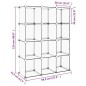 Organizzatore Portaoggetti con 12 Cubi Trasparenti in PP Organizzatore Portaoggetti con 12 Cubi Trasparenti in PP