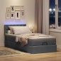 vidaXL Struttura Letto Pouf con Materasso 90x190 cm in Tessuto vidaXL Struttura Letto Pouf con Materasso 90x190 cm in Tessuto