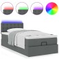 vidaXL Struttura Letto Pouf con Materasso 90x190 cm in Tessuto vidaXL Struttura Letto Pouf con Materasso 90x190 cm in Tessuto