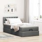 vidaXL Struttura Letto Pouf con Materasso 90x190 cm in Tessuto vidaXL Struttura Letto Pouf con Materasso 90x190 cm in Tessuto