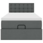vidaXL Struttura Letto Pouf con Materasso 90x190 cm in Tessuto vidaXL Struttura Letto Pouf con Materasso 90x190 cm in Tessuto