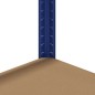 vidaXL Mensole Portaoggetti 5 Strati 2pz Blu Acciaio Legno Multistrato vidaXL Mensole Portaoggetti 5 Strati 2pz Blu Acciaio Legno Multistrato