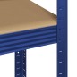 vidaXL Mensole Portaoggetti 5 Strati 3pz Blu Acciaio Legno Multistrato vidaXL Mensole Portaoggetti 5 Strati 3pz Blu Acciaio Legno Multistrato