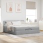vidaXL Struttura Letto Pouf con Materasso 180x200 cm in Tessuto vidaXL Struttura Letto Pouf con Materasso 180x200 cm in Tessuto