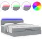 vidaXL Struttura Letto Pouf con Materasso 180x200 cm in Tessuto vidaXL Struttura Letto Pouf con Materasso 180x200 cm in Tessuto