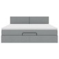 vidaXL Struttura Letto Pouf con Materasso 180x200 cm in Tessuto vidaXL Struttura Letto Pouf con Materasso 180x200 cm in Tessuto