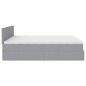 vidaXL Struttura Letto Pouf con Materasso 180x200 cm in Tessuto vidaXL Struttura Letto Pouf con Materasso 180x200 cm in Tessuto