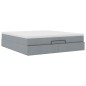 vidaXL Struttura Letto Pouf con Materasso 180x200 cm in Tessuto vidaXL Struttura Letto Pouf con Materasso 180x200 cm in Tessuto