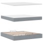 vidaXL Struttura Letto Pouf con Materasso 180x200 cm in Tessuto vidaXL Struttura Letto Pouf con Materasso 180x200 cm in Tessuto