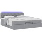 vidaXL Struttura Letto Pouf con Materasso 180x200 cm in Tessuto vidaXL Struttura Letto Pouf con Materasso 180x200 cm in Tessuto