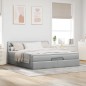 vidaXL Struttura Letto Pouf con Materasso 180x200 cm in Tessuto vidaXL Struttura Letto Pouf con Materasso 180x200 cm in Tessuto