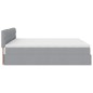 vidaXL Struttura Letto Pouf con Materasso 180x200 cm in Tessuto vidaXL Struttura Letto Pouf con Materasso 180x200 cm in Tessuto