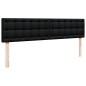 vidaXL Struttura Letto Pouf con Materasso Nero 180x200 cm in Tessuto vidaXL Struttura Letto Pouf con Materasso Nero 180x200 cm in Tessuto