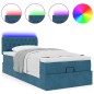 vidaXL Struttura Letto Pouf con Materasso 80x200 cm Velluto