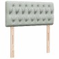 vidaXL Struttura Letto Pouf con Materasso 90x190 cm in Velluto vidaXL Struttura Letto Pouf con Materasso 90x190 cm in Velluto