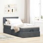 vidaXL Struttura Letto Pouf con Materasso 90x190 cm in Velluto vidaXL Struttura Letto Pouf con Materasso 90x190 cm in Velluto