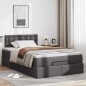 vidaXL Pouf Letto con Materassi e LED Grigio 120x190 cm Similpelle vidaXL Pouf Letto con Materassi e LED Grigio 120x190 cm Similpelle
