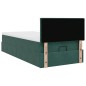 vidaXL Struttura Letto Pouf con Materasso 90x190 cm in Velluto vidaXL Struttura Letto Pouf con Materasso 90x190 cm in Velluto