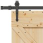 vidaXL Porta Scorrevole con Set Hardware 80x210 cm Legno Massello Pino